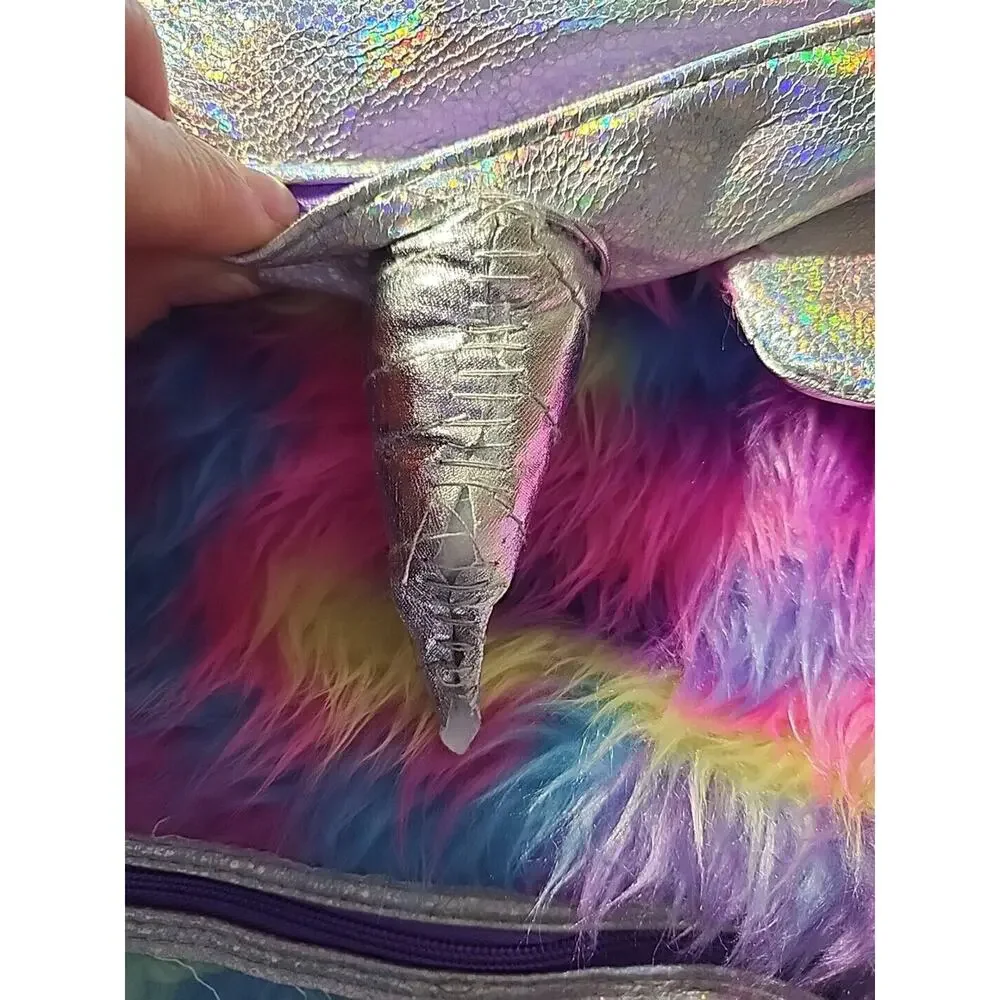 Wonder Nation Unicorn Fuzzy Backpack 17